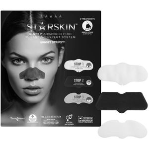 Starskin® Sunset Neusstrips Mee Eters Verwijderen - Houtskool - 2 Stuks