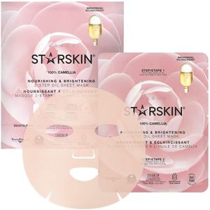 Starskin® Essentials Camellia Gezichtsmasker - Korean Skincare - Bio Cellulose Sheet Mask - Alle Huidtypen - 30 ml