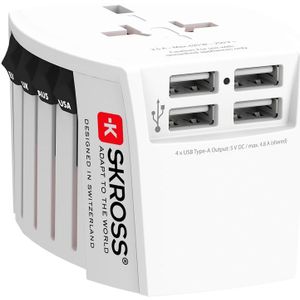 Skross 1302961 Reisstekker MUV USB (4xA)