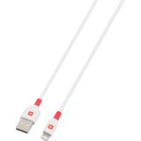 Skross USB-kabel USB 2.0 USB-C stekker 2.00 m Wit Rond SKCA0005A-MFI200CN