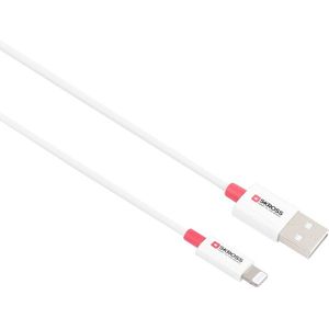 Skross USB-kabel USB 2.0 USB-C stekker 2.00 m Wit Rond SKCA0005A-MFI200CN