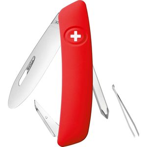 Swiza D02 Junior Zakmes - Rood (Red) - Blisterverpakking