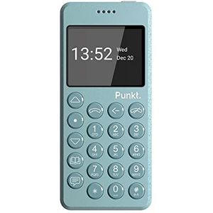 Punkt. MP02 New Generation - 4G LTE Minimalistische Mobiele Telefoon, Feature Phone met Toetsen, Nano SIM, 2.0 inch, Simlockvrij, Multiband - Lichtblauw