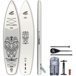 Indiana 106 Allround Inflatable SUP-board (wit/grijs)