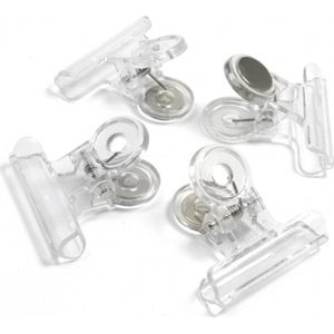 Trendform Magnet Clip Graffa Transparant - set van 4 stuks