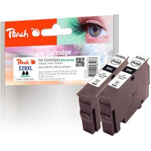 Peach 0F319659 inktcartridge 2 stuk(s) Zwart