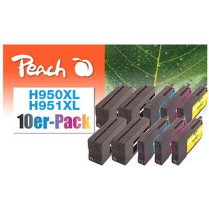 Peach 0F319837 inktcartridge 10 stuk(s) Blauw, Cyaan, Magenta, Geel