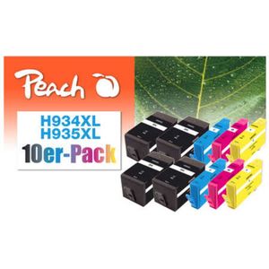 Peach 0F319838 inktcartridge 10 stuk(s) Zwart, Cyaan, Magenta, Geel
