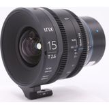 Irix Vaste brandpuntsafstand 15 mm T2.6 Cine (metrisch) (Canon RF, APS-C / DX, Volledig formaat, Micro Vier Derde), Objectief, Zwart