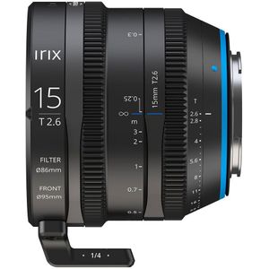 Irix - Cine 15mm T2.6 - Objectief - Zwart - Geschikt voor Fujifilm X-mount
