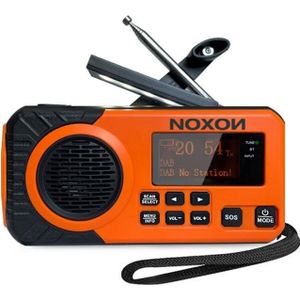 Noxon Dynamo Solar 311 (VHF, DAB+, Bluetooth), Radio, Oranje