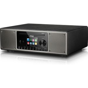 P Tec Pilatus II (Internet radio, DAB+, Bluetooth, WiFi), Radio, Grijs, Zwart