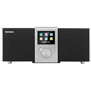 NOXON Nova II internetradio / DAB+ met Spotify, 50 watt zwart/zilver