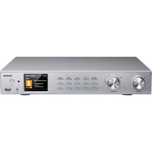 Noxon A 571 zilver, internetradio, DAB+, FM-tuner, Spotify, Bluetooth, USB, LAN + WLAN
