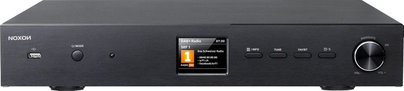 Noxon - A 561 - Radiotuner - Zwart - Digitale Radio DAB met Bluetooth en USB 2.0