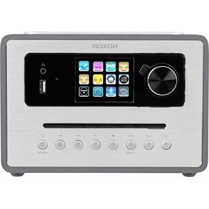 Noxon iRadio 500 CD (Internet radio, DAB+, Bluetooth, WiFi), Radio, Grijs