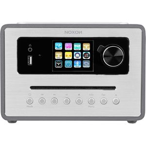 Noxon iRadio 500 CD (Internet radio, DAB+, Bluetooth, WiFi), Radio, Grijs