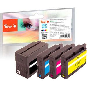 Peach 0F319883 inktcartridge 4 stuk(s) Zwart, Blauw, Magenta, Geel
