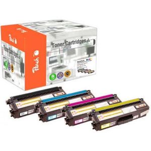 Peach 112066 tonercartridge 4 stuk(s) Compatibel Zwart, Cyaan, Magenta, Geel