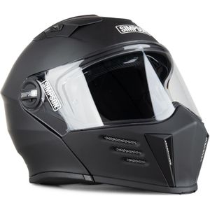 Simpson Darksome Solid, opklapbare helm, Mat-Zwart, S