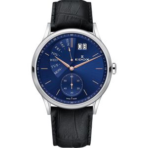 Edox Les Vauberts 34500-3-BUIR Herenhorloge 42mm