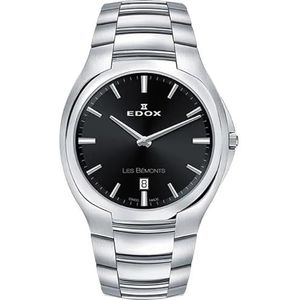 EDOX LES BÉMONTS 56003 3 NIN Swiss Made Herenhorloge 40mm