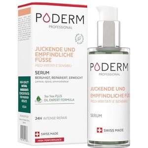 PODERM - OLIE SERUM VOOR VOETEN TEA TREE - Herstelt en kalmeert irritaties, jeuk, schilfering - Na schimmelinfectie, psoriasis, eczeem - Voetverzorging - Swiss Made