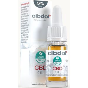 Cibdol - CBD olie 5% (500mg) - 10ml - Full spectrum - Premium CBD