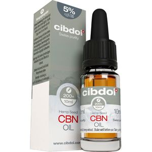 Cibdol - 5% CBN en 2,5% CBD olie (10ml) - cannabidiol - cannabinol