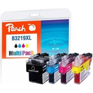 Peach PI500-245 inktcartridge 4 stuk(s) Zwart, Cyaan, Magenta, Geel