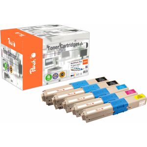 Peach 112229 tonercartridge 5 stuk(s) Compatibel Zwart, Cyaan, Magenta, Geel