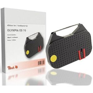 Peach Olympia ES 70 inktlint, 8 mm x 230 m, zwart