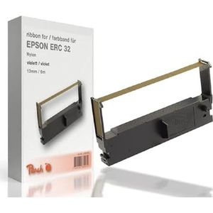 Peach Ruban encreur équivalent Epson ERC 32 en nylon Violet 13 mm / 6 m