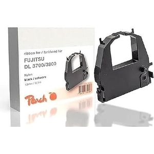 Peach Kleurlint vervangt Fujitsu DL3700/3800, zwart, nylon, 13mm/8,5m, lint