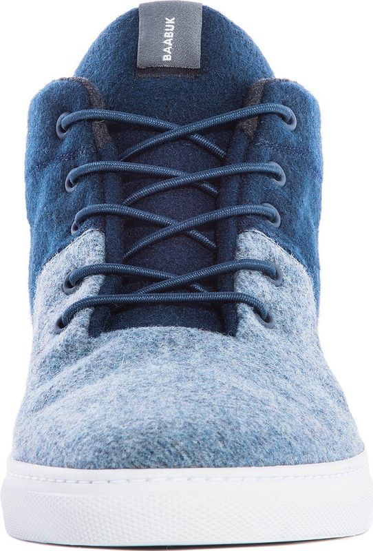 Baabuk - Sky Wooler - Sneakers Hoog - Blauw Denim - Snoersluiting
