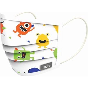 Nuts - Viroblock - Gezichtsmasker - Speciaal voor Kinderen - Zwart