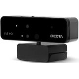 Dicota D31892 Webcam - Full HD - USB - Zwart