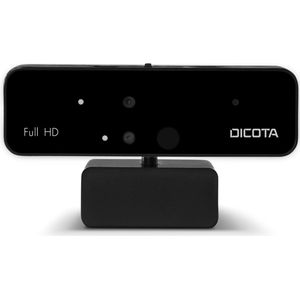 Dicota D31892 Webcam - Full HD - USB - Zwart