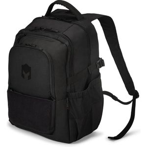 Caturix Forza Eco Rugzak 15,6 inch – laptoprugzak met afsluitbaar en gevoerd hoofdvak, regenhoes en 27 liter inhoud, zwart, zwart, 15.6 Zoll, Casual