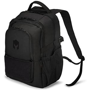Caturix Forza Eco Rugzak 17,3 inch – laptoprugzak met afsluitbaar en gevoerd hoofdvak, regenhoes en 28,5 liter inhoud, zwart, zwart, 17.3 Zoll, Casual