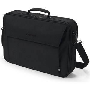 DICOTA Eco Multi Plus BASE 15-17.3 - Notebooktas met beschermvoering en documentvak, zwart