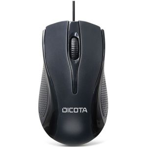 Dicota - Bedrade Muis - Zwart - Ergonomisch - 1200 DPI