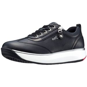 Joya - Laura - Sneaker - Black - Leer - Textiel