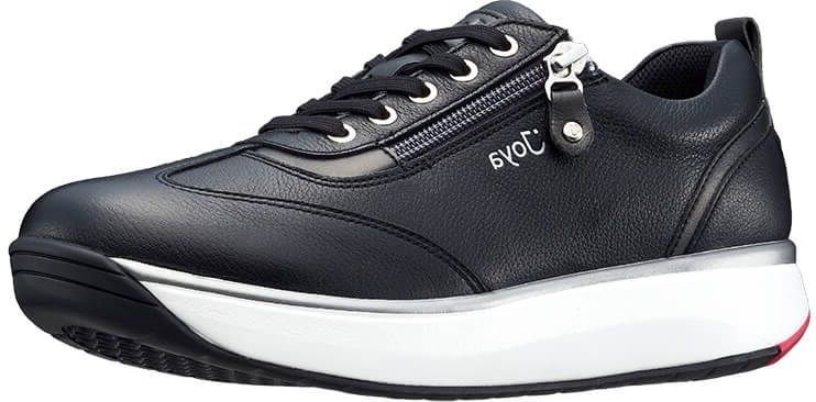 Joya - Laura - Sneaker - Black - Leer - Textiel