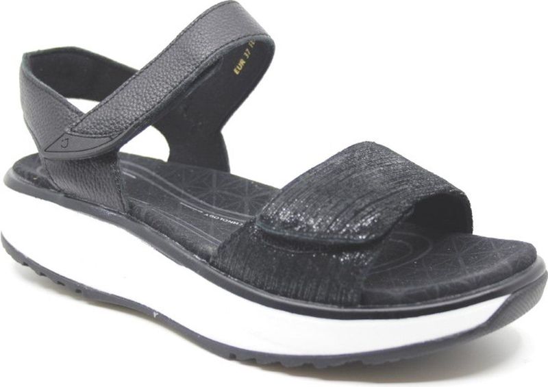 Joya - Flores - Sandaal - Black - Ergonomisch Voetbed - Klittenbandsluiting