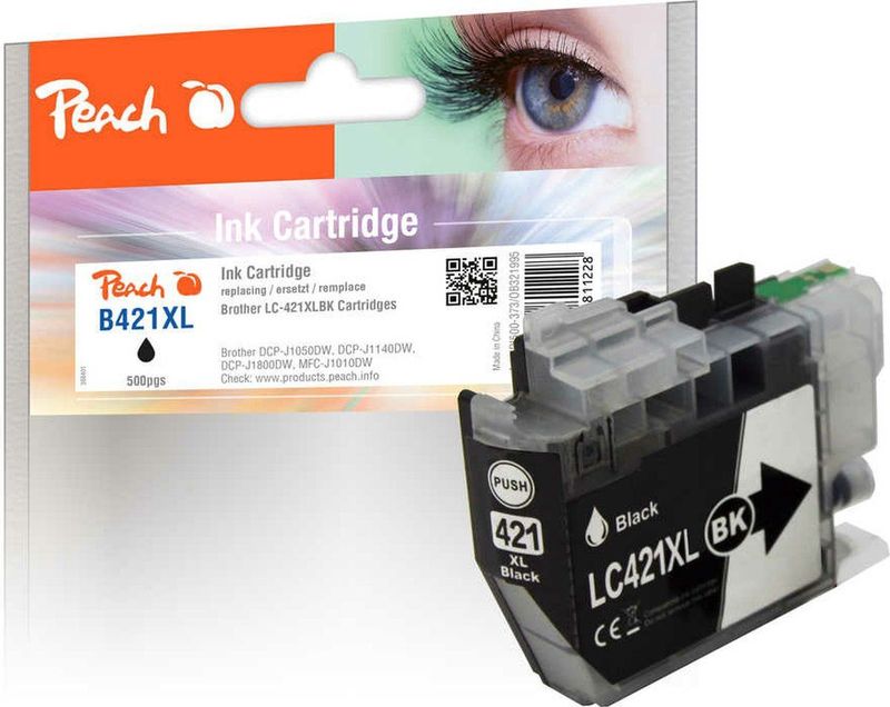 Peach PI500-373 inktcartridge 1 stuk(s) Compatibel Hoog (XL) rendement Zwart