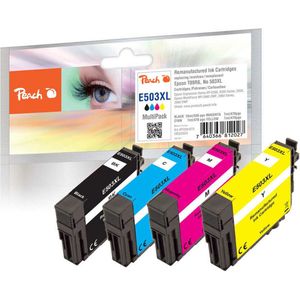 Peach PI200-970 inktcartridge 4 stuk(s) Compatibel Hoog (XL) rendement Zwart, Cyaan, Magenta, Geel