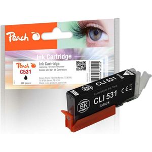 Peach PI100-498 inktcartridge 1 stuk(s) Compatibel Normaal rendement Zwart