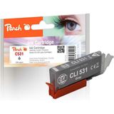 Peach PI100-499 inktcartridge 1 stuk(s) Compatibel Normaal rendement Grijs