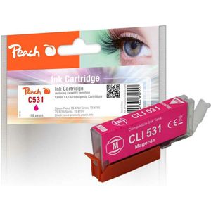 Peach PI100-501 inktcartridge 1 stuk(s) Compatibel Normaal rendement Magenta